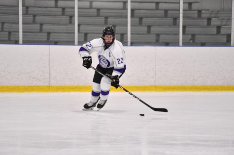 Ashley Merchant plays hockey for Chatham University. Photo Credit: Chatham Athletics