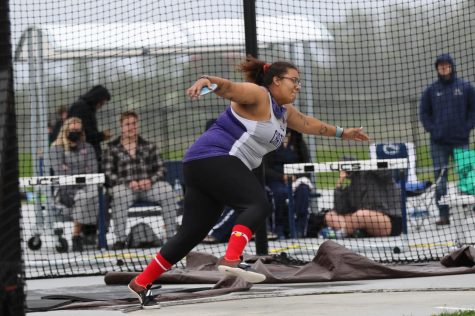 Graduate student Alexia Paige-Boyd throws for new records in final year