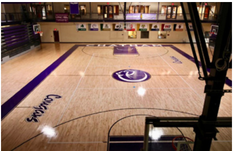 Overlook of the new court at the AFC.
Photo Credit: Lauren Haak