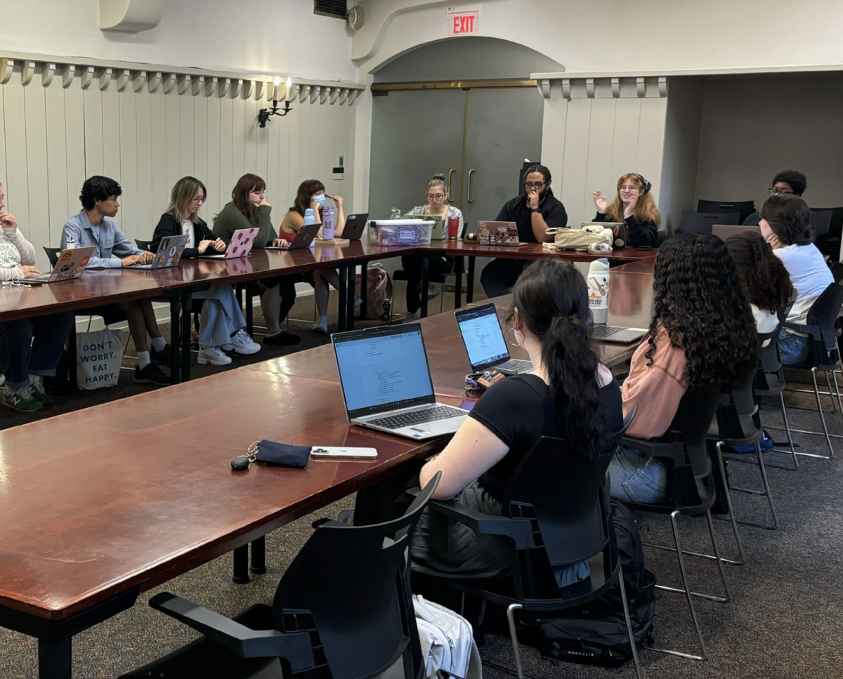 Members of CSG discuss student government policy during their Sept. 26 meeting.