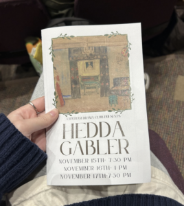 The program manual for "Hedda Gabler" offers a look into the production's artistic vision and themes.