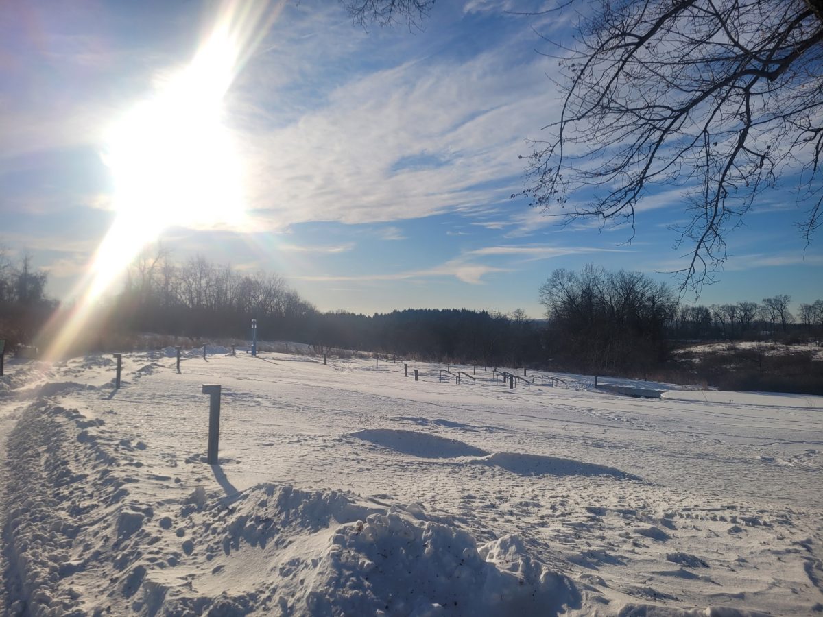 Similar to other surrounding Pittsburgh regions, Gibsonia, the home of Chatham’s Eden Hall campus received more than 12 inches of snow on Jan. 25.