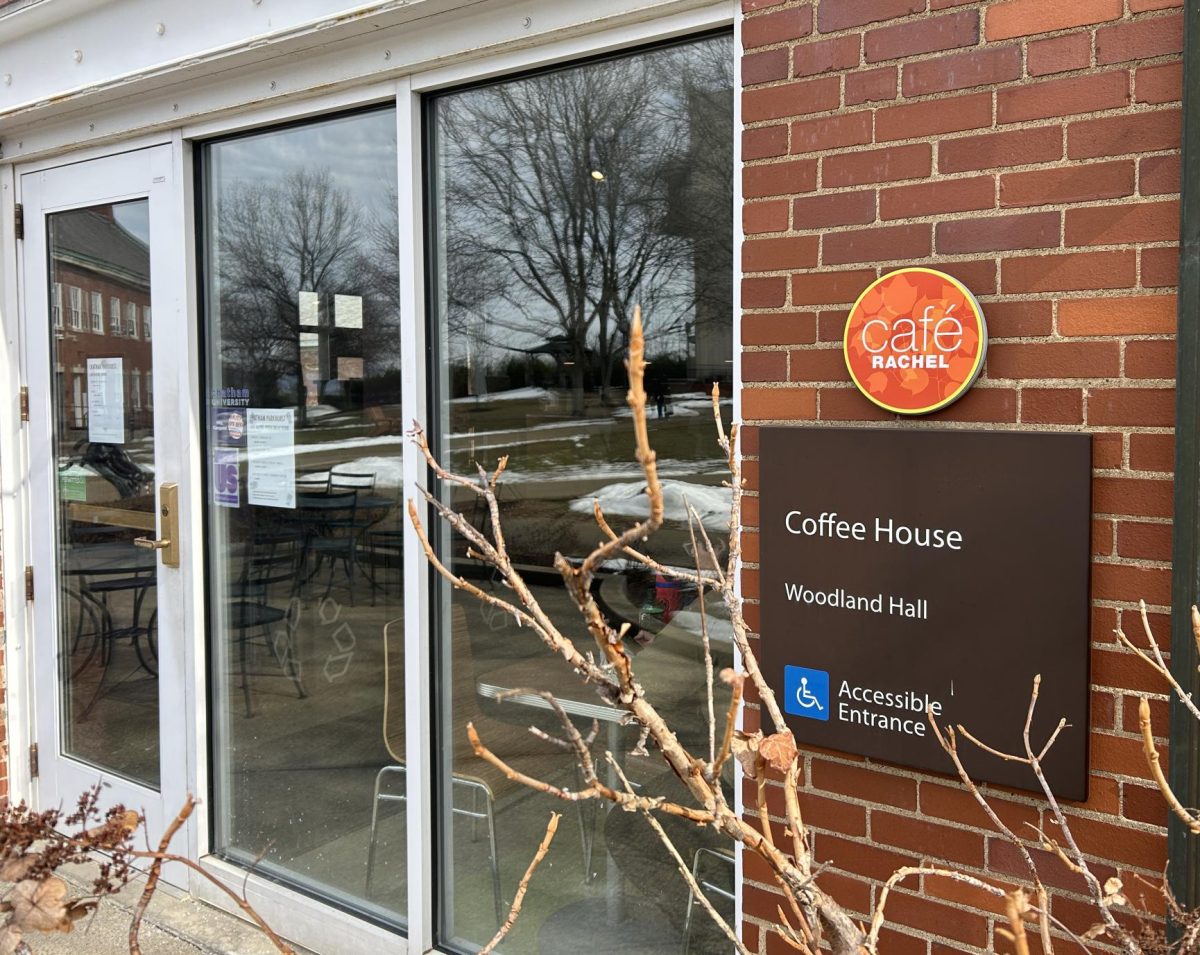 Café Rachel entrance on Chatham's Shadyside campus. 