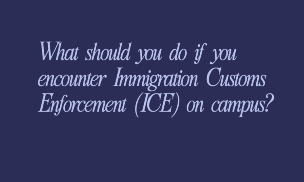 What should you do if you encounter Immigration Customs Enforcement (ICE) on campus? 