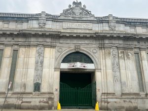 The Hunt Armory, built in 1916, served as a military facility until 2013. It became an ice rank developed by the Pittsburgh Penguins Foundation in 2021 until the end of the 2024-25 hockey session.
